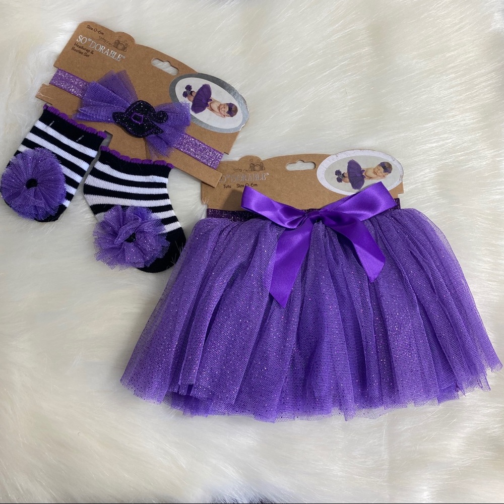 So'Dorable Headwrap, Socks, and Tutu set